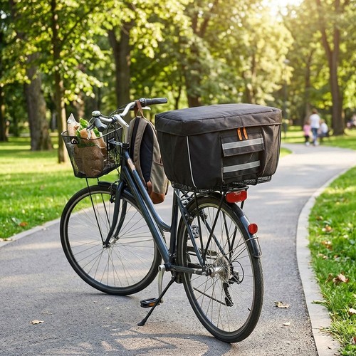 Bicycle basket cover rain - basket,