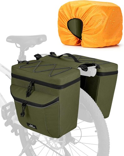 Bike panniers bag with rain - a,